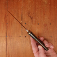 A W Wadsworth XLNT 4.5" Hunting Knife Carbon Steel Nickel Jigged Bone Czechoslovakia 1905-36