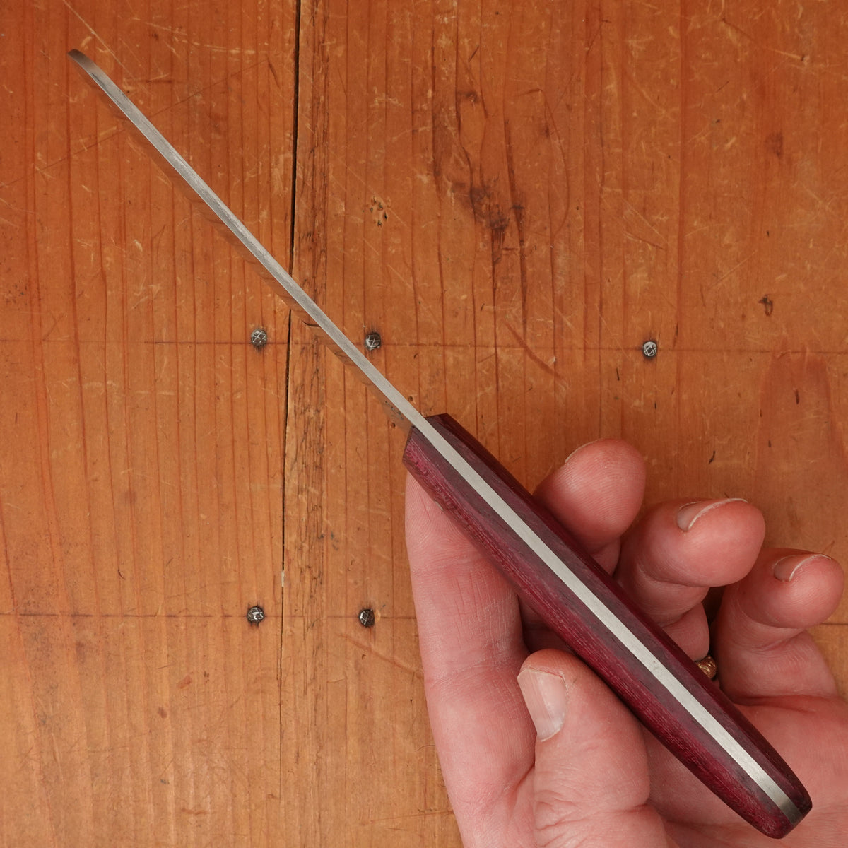 David Margrita 95mm Spreading Knife Stainless & Amaranth - Marseille France