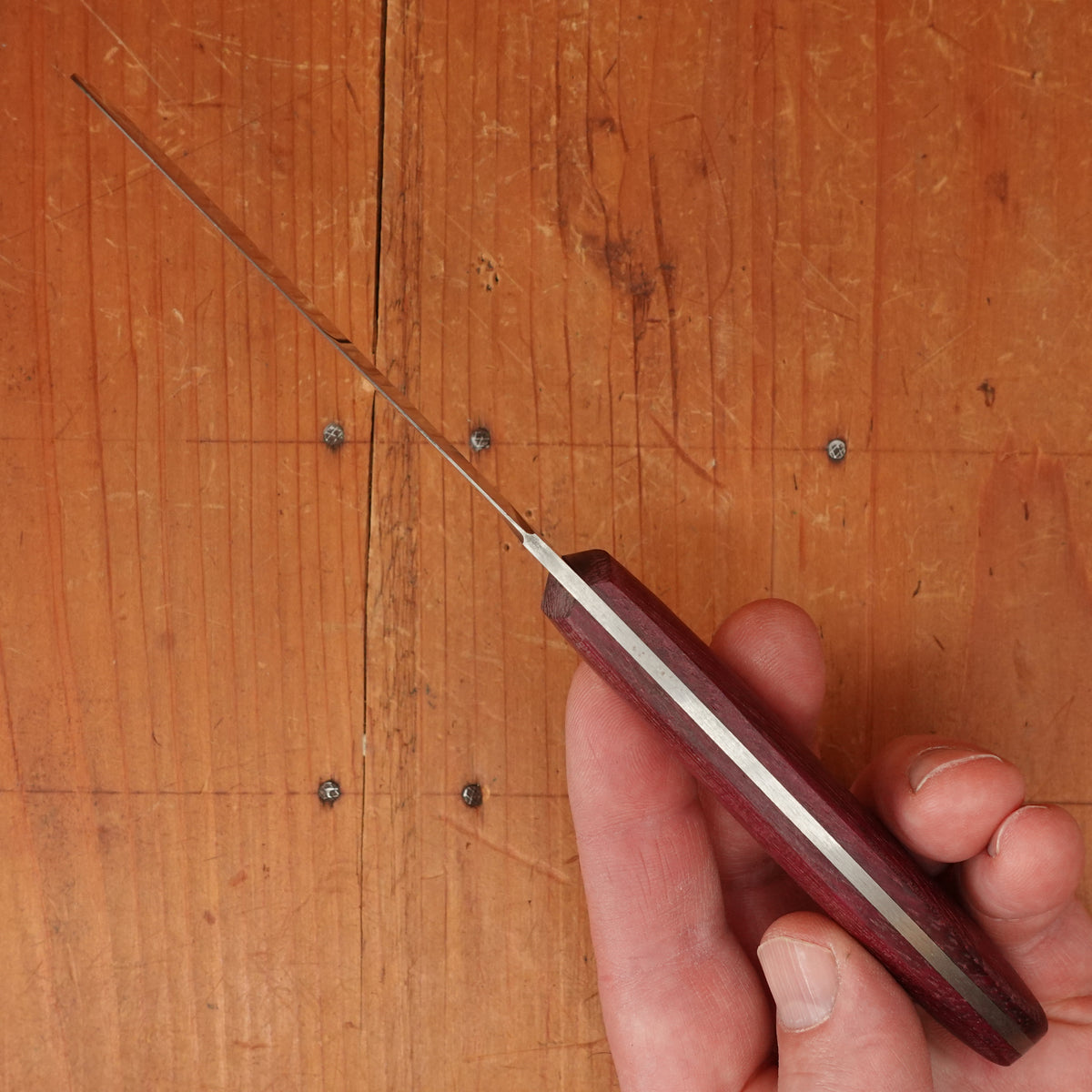 David Margrita 95mm Spreading Knife Stainless & Amaranth - Marseille France