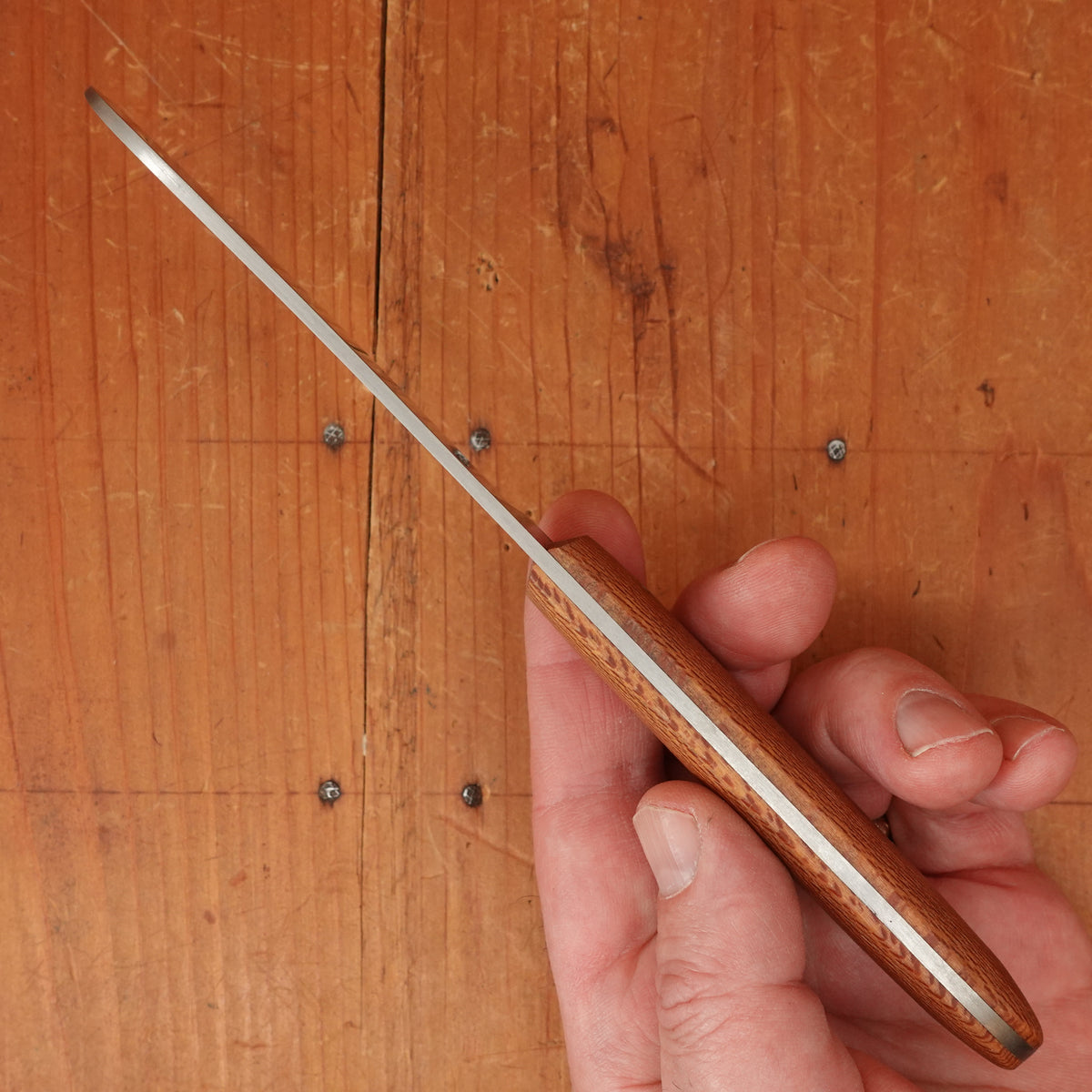 David Margrita 95mm Spreading Knife Stainless & Plane Wood - Marseille France