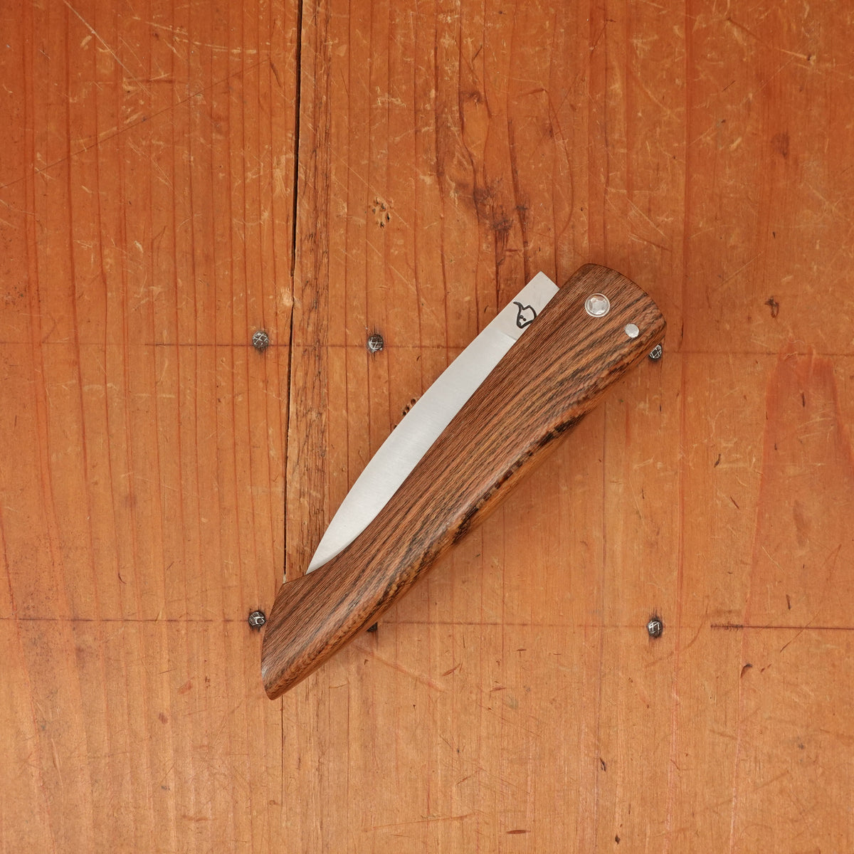 David Margrita Capuchin 11cm Drop Point Stainless Friction Fit Louro Preto Wood