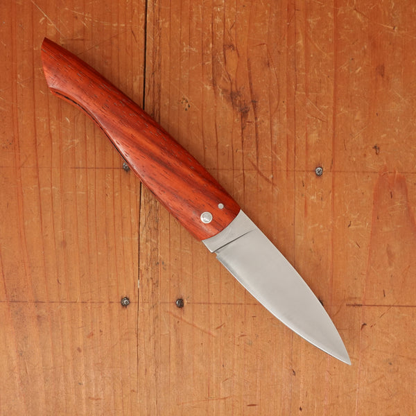 David Margrita Capuchin 11cm Drop Point Stainless Friction Fit Padauk Wood