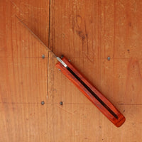 David Margrita Capuchin 11cm Drop Point Stainless Friction Fit Padauk Wood