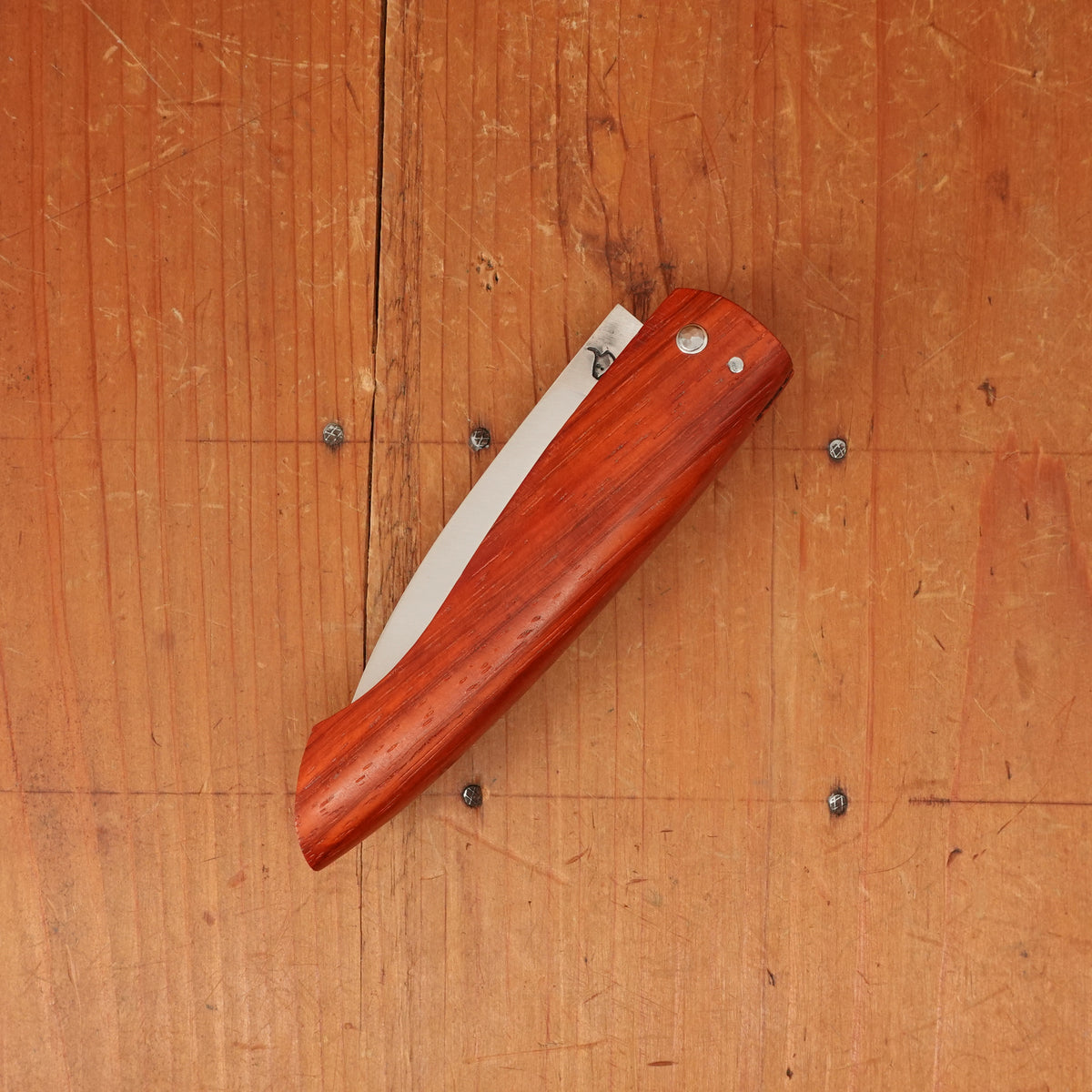 David Margrita Capuchin 11cm Drop Point Stainless Friction Fit Padauk Wood