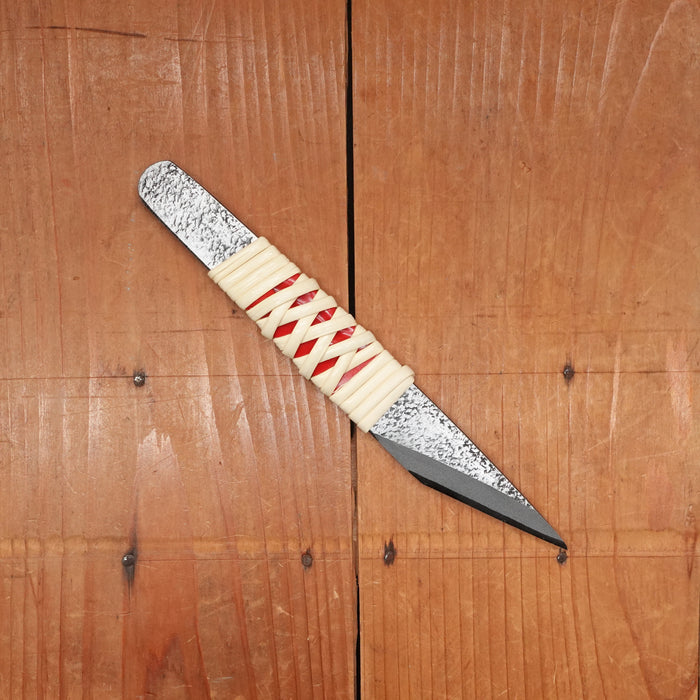 Morihei Yoshitomo 21mm Kiridashi Shirogami 2 Rattan Handle