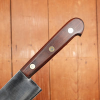 New Vintage Pino Extra 9.5" Pasta Knife Carbon Plum Wood Handle Maniago, Italy ~1960s