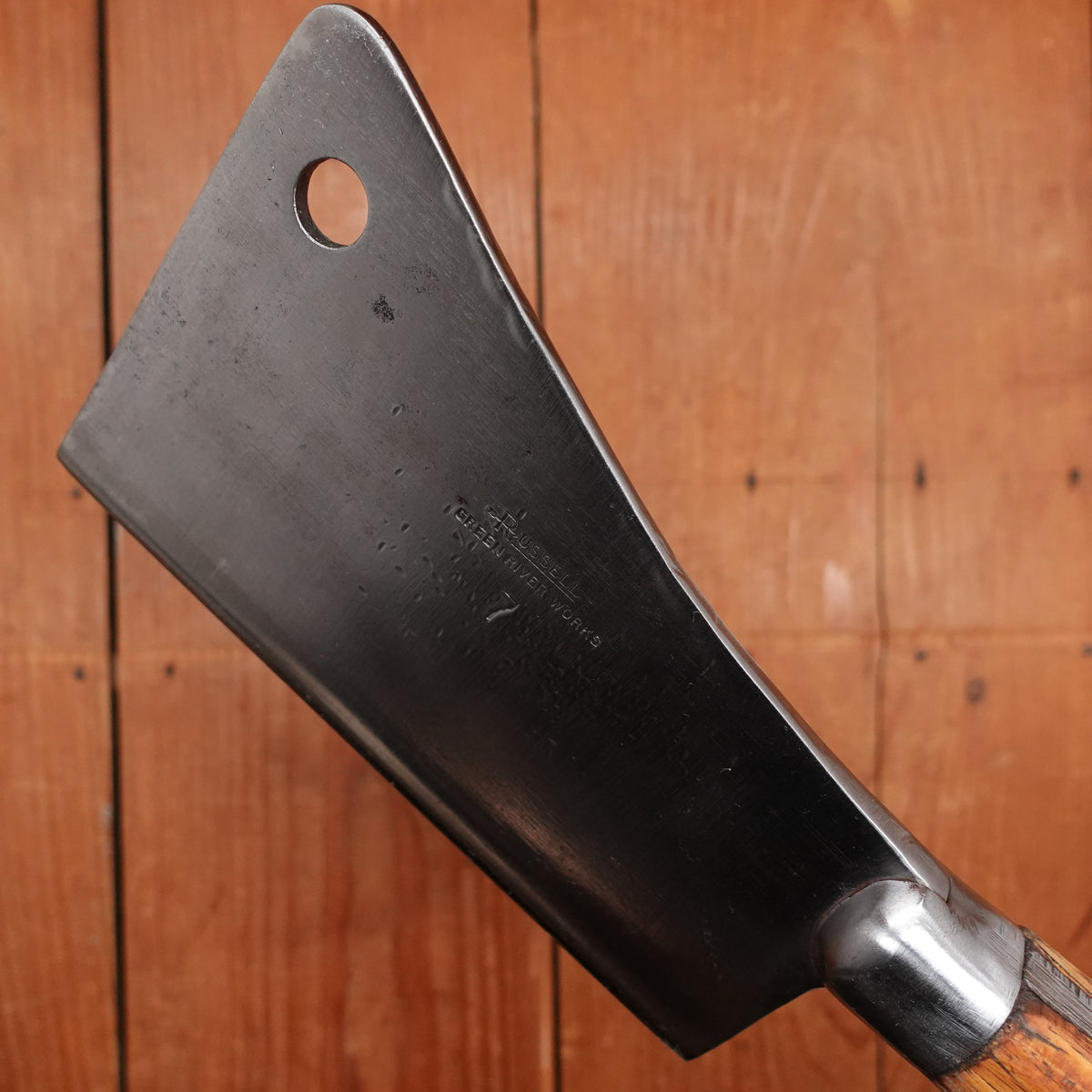 Vintage Russell Green River Works 7" Cleaver Carbon 1920-40