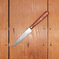 Au Sabot 4" Pointed Paring Stainless Camwood Brass Bolster