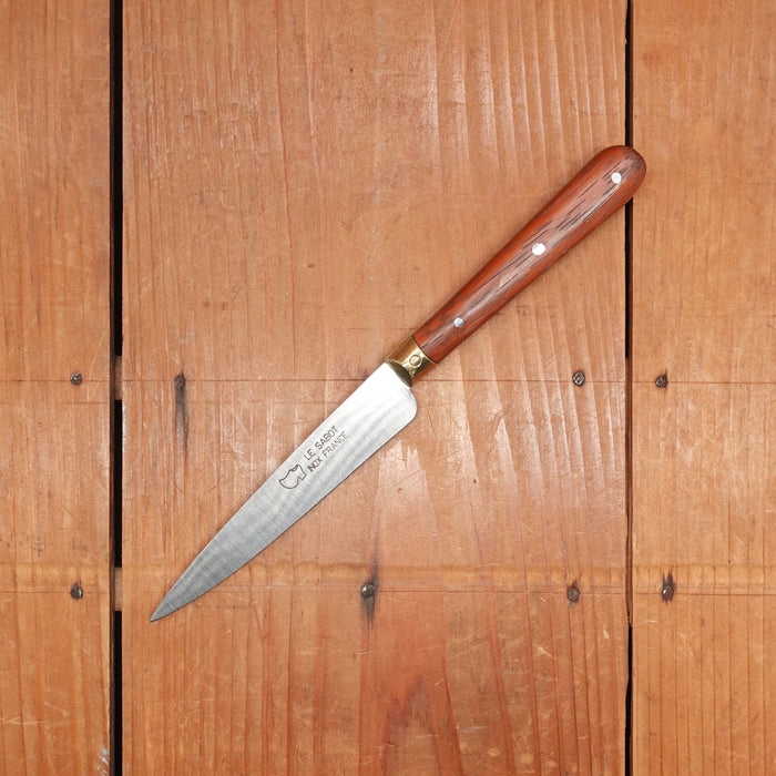 Au Sabot 4" Pointed Paring Stainless Camwood with Brass Bolster