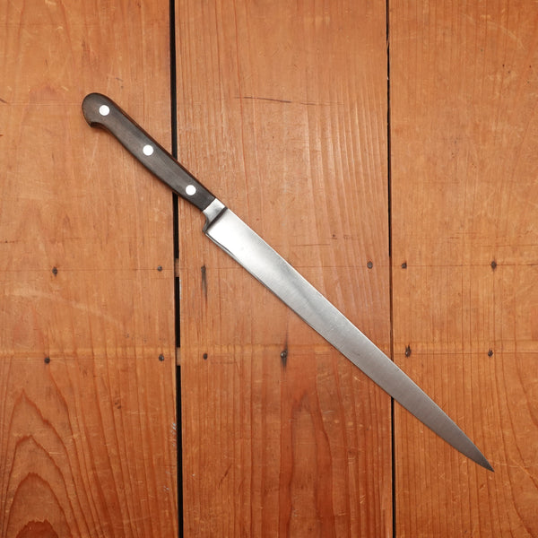 Vintage Ed Wusthof Dreizackwerk 182-10 10" Narrow Slicer Carbon Transitional 1960-80