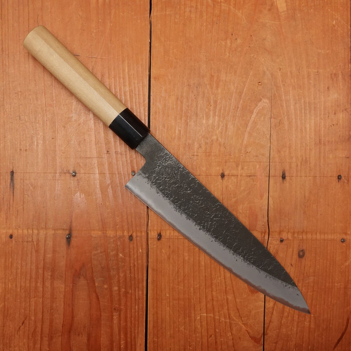 Hitohira Hinode (Hinoura) 210mm Gyuto Shirogami 2 Kurouchi Ho Wood (D-Shape)