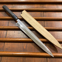 Sakai Takayuki Itsuo Doi 270mm Yanagi Aogami 2 Ebony Octagon