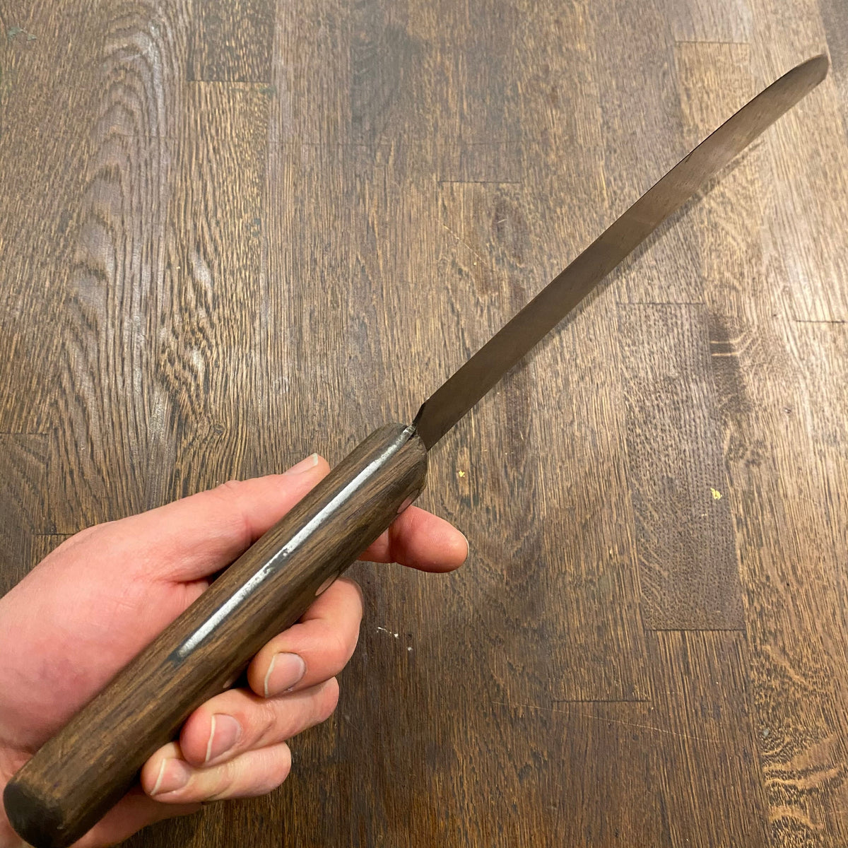 Unmarked 12” Scimitar Carbon Steel USA 1930-60s