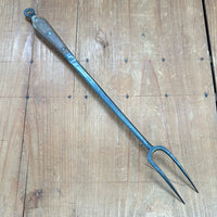 Hand Forged Fork 14.75" Overall Carbon Steel