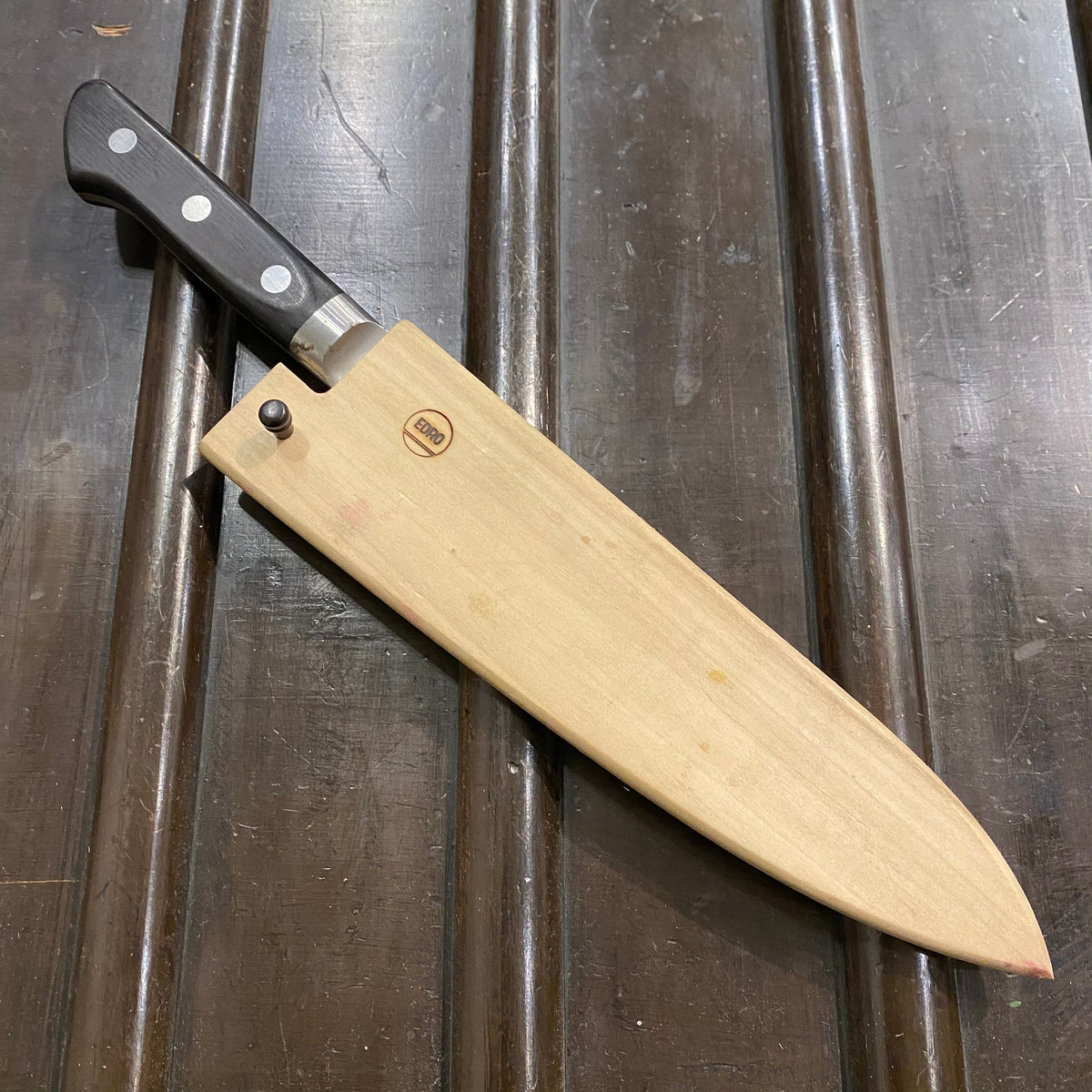 Sakai Kikumori 180mm Yo-Deba 'Nihonkou' Carbon Steel w Saya