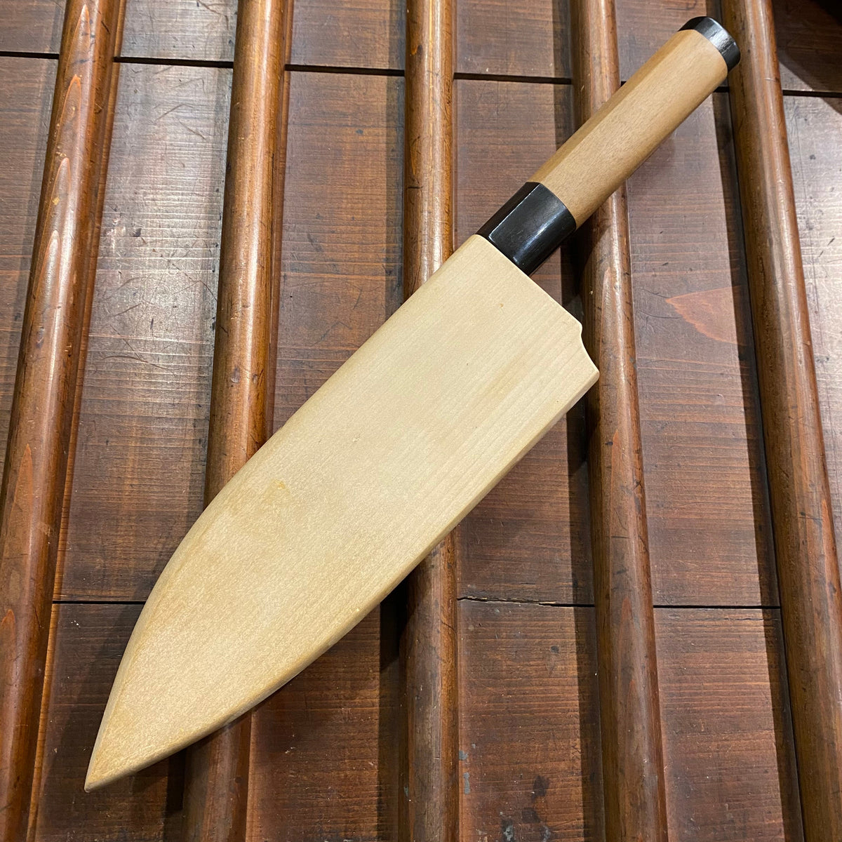 Yoshikane 180mm Deba V2 Suminagashi W Saya & Box