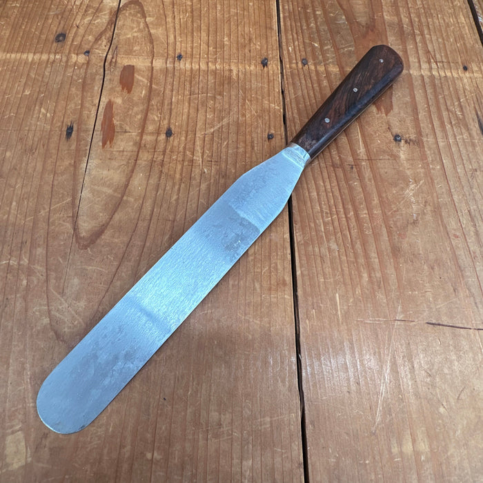 New Old Stock A Wright 7" Spatula Forged Carbon Steel Rosewood Sheffield