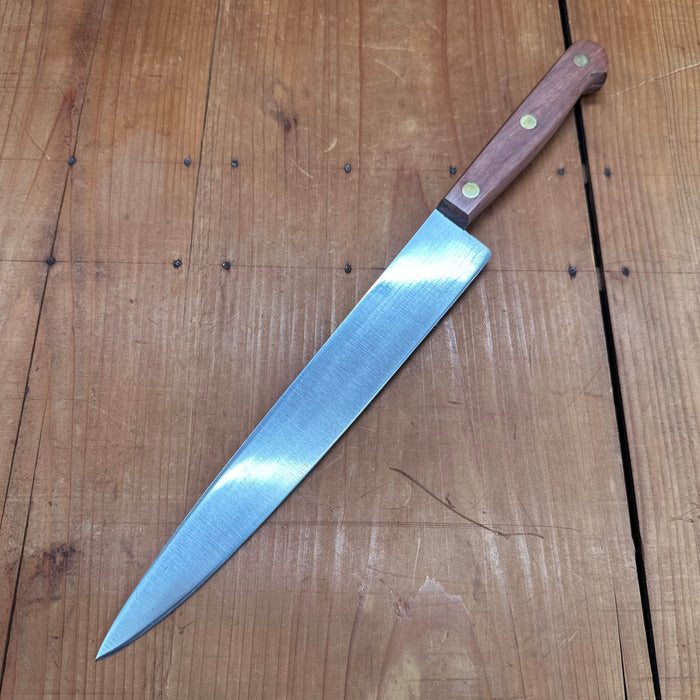 New Old Stock 25cm 10" Slicer Stainless Rosewood Thiers France 1960's-80's?