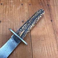Landers Frary & Clark Aetna Works 6" Bowie Knife Stag ~1900+?