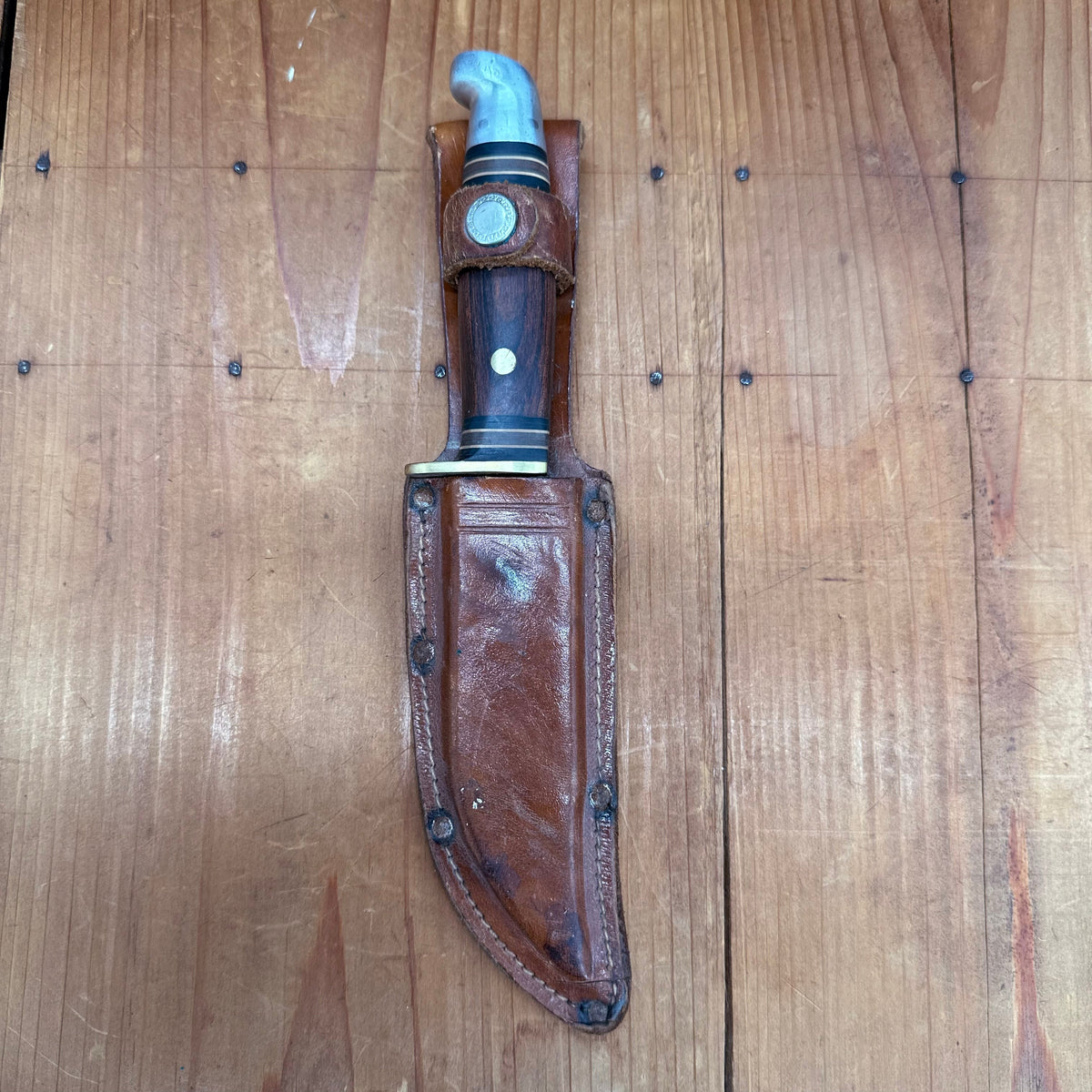 Western USA 4.75” Fixed Blade Knife Boulder Colo. W-39 1978-84