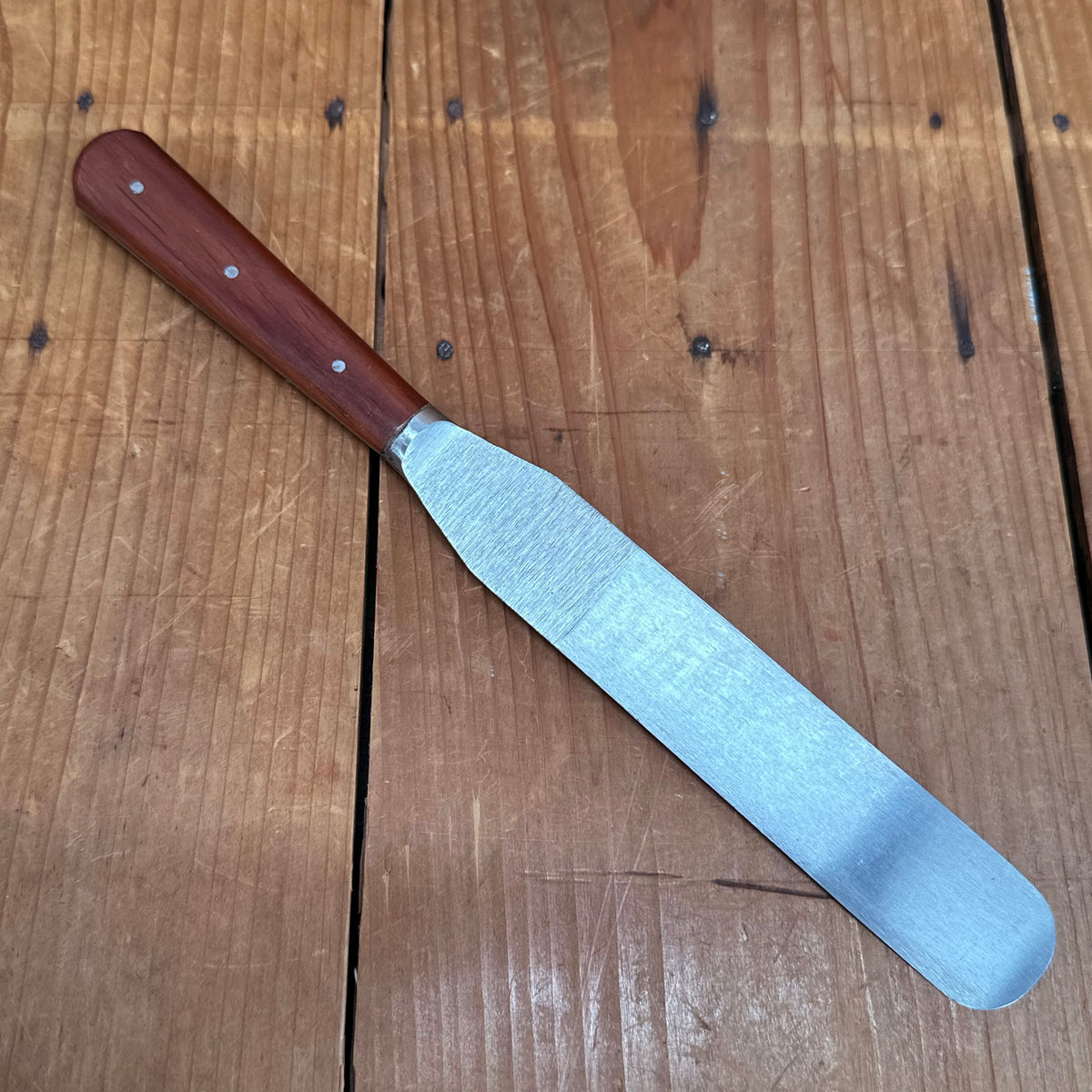 New Vintage A Wright 6" Spatula Forged STAINLESS Steel Rosewood Sheffield