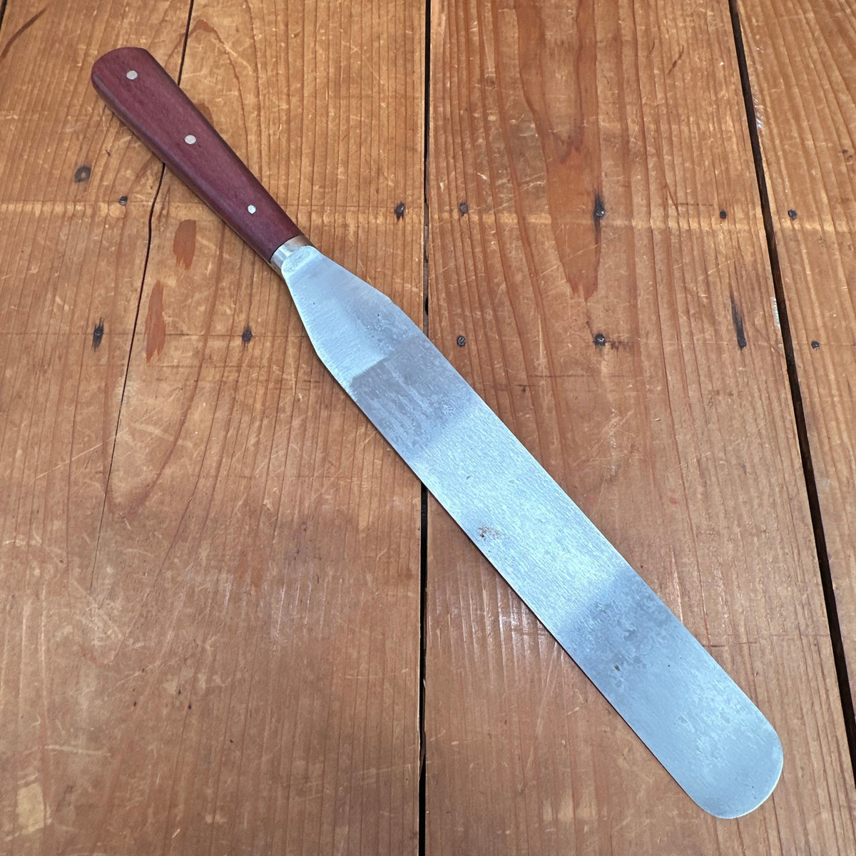 New Old Stock A Wright 10" Spatula Forged Carbon Steel Rosewood Sheffield