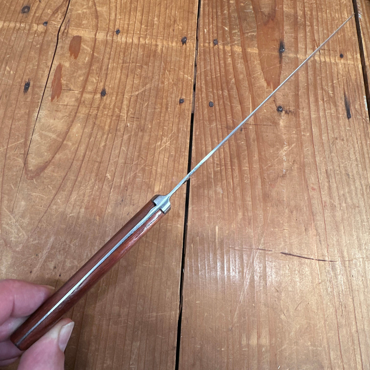 New Old Stock A Wright 6" Spatula Forged Carbon Steel Rosewood Sheffield