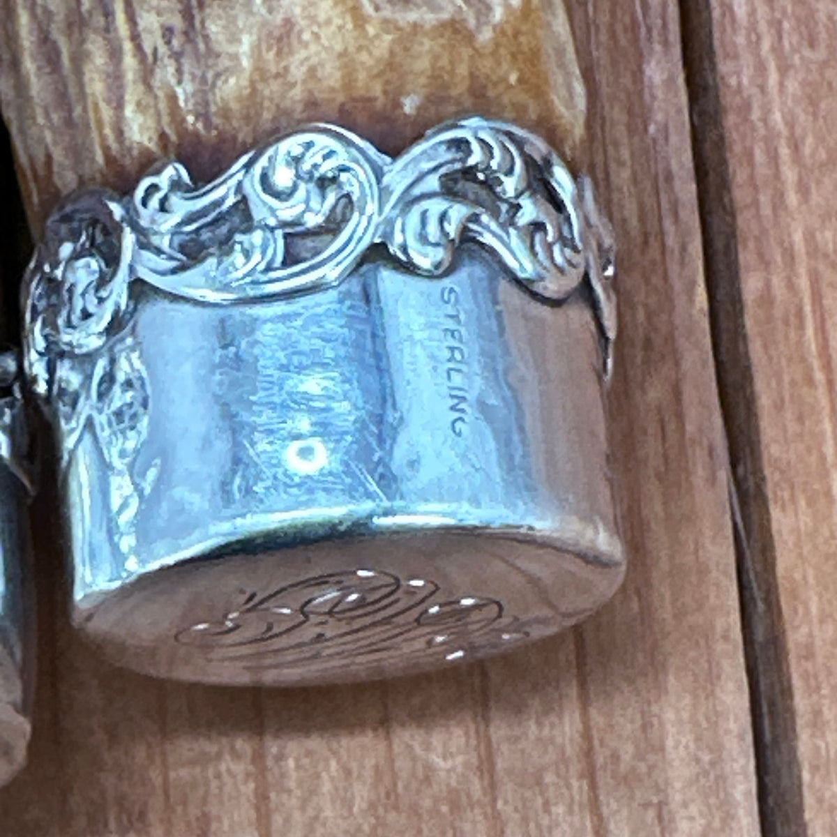 Meriden Cutlery Co Carving Set Stag & Sterling Late 19th Early 20th C?