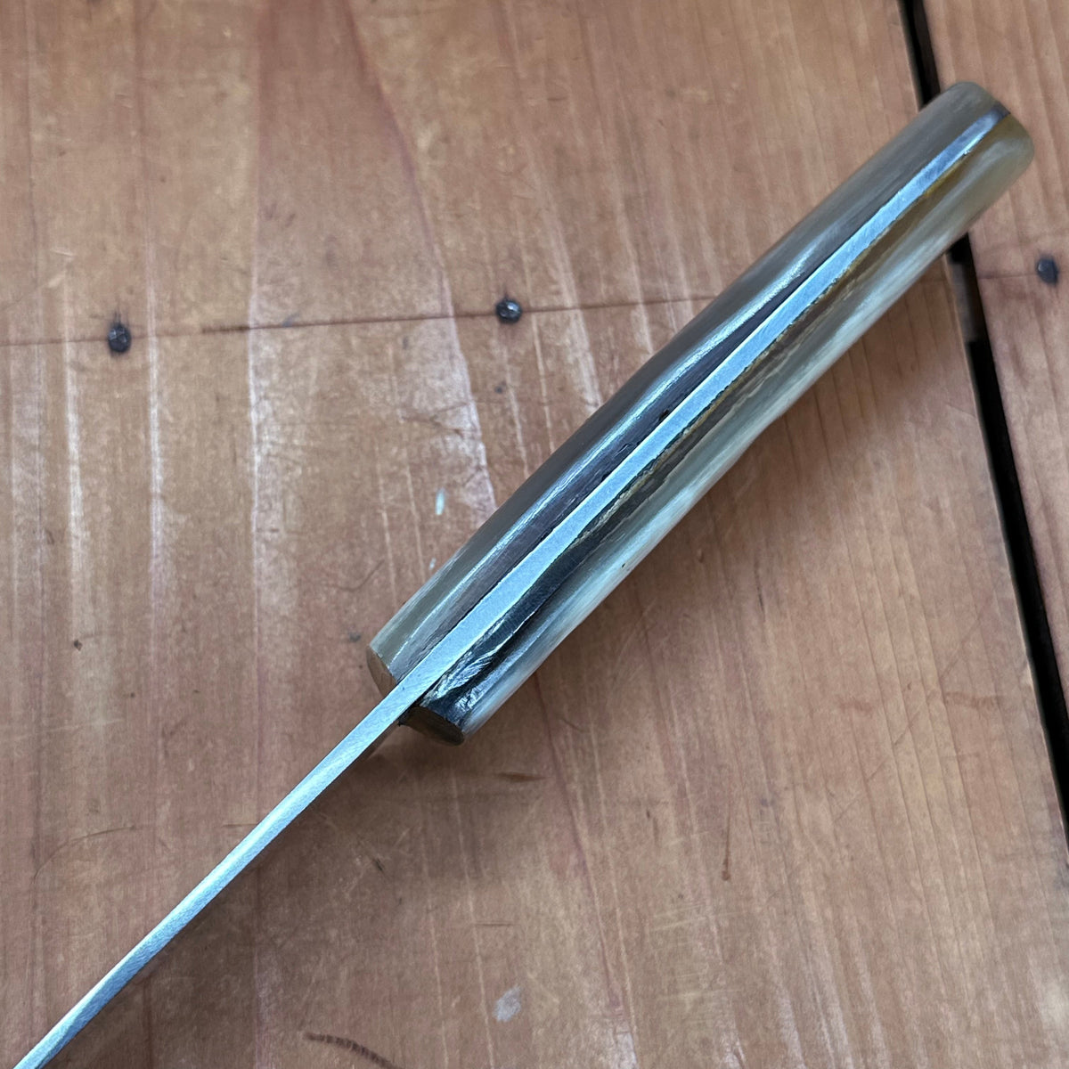 New Old Stock Au Nain 25cm 10" Slicer Stainless Horn St Remy Thiers France 1960's-80's?