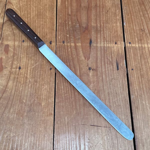 New Old Stock A Wright 9.75" Ham Slicer Carbon Steel Rosewood Sheffield