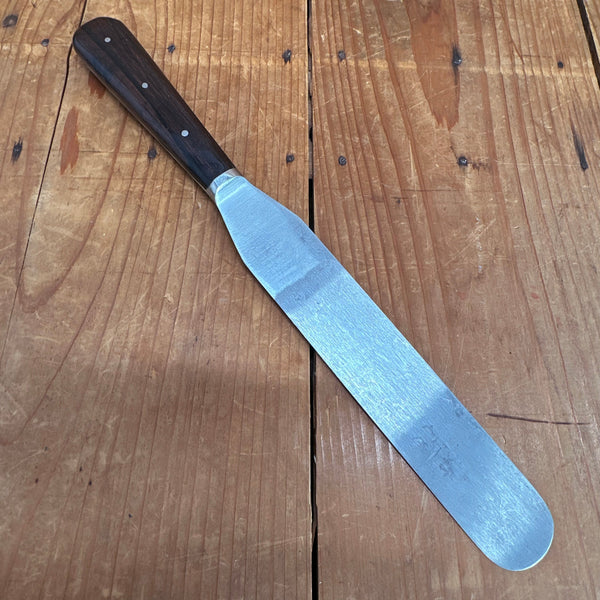 New Old Stock A Wright 7" Spatula Forged Carbon Steel Rosewood Sheffield