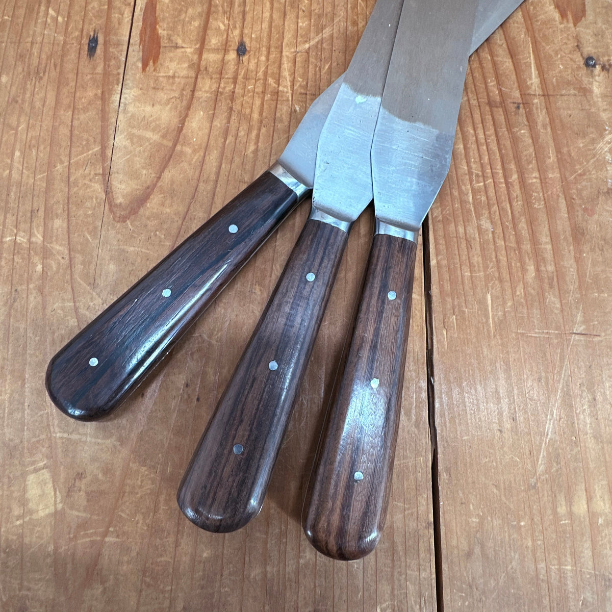 New Old Stock A Wright 7" Spatula Forged Carbon Steel Rosewood Sheffield
