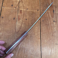 New Old Stock A Wright 7" Large Skinning Knife Carbon Rosewood Steel Pins Sheffield, England