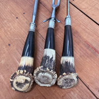 Landers Frary & Clark Aetna Works Carving Set Horn & Crown Stag 1865-1924