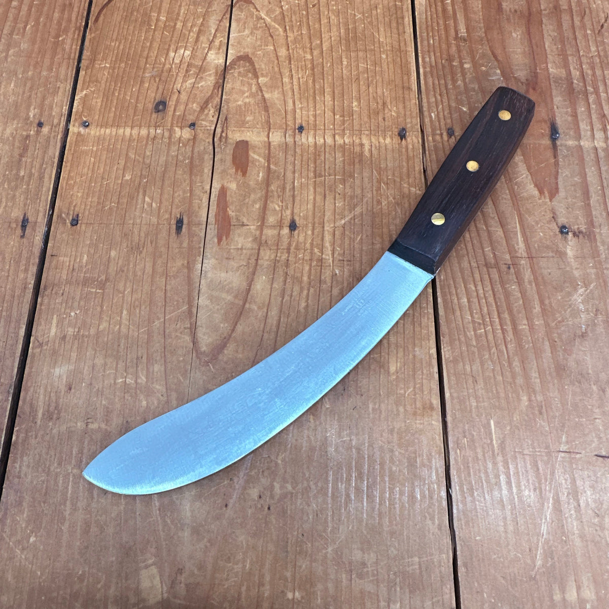 New Old Stock A Wright 7" Lg Skinning Knife Carbon Steel Rosewood Brass Rivets Sheffield