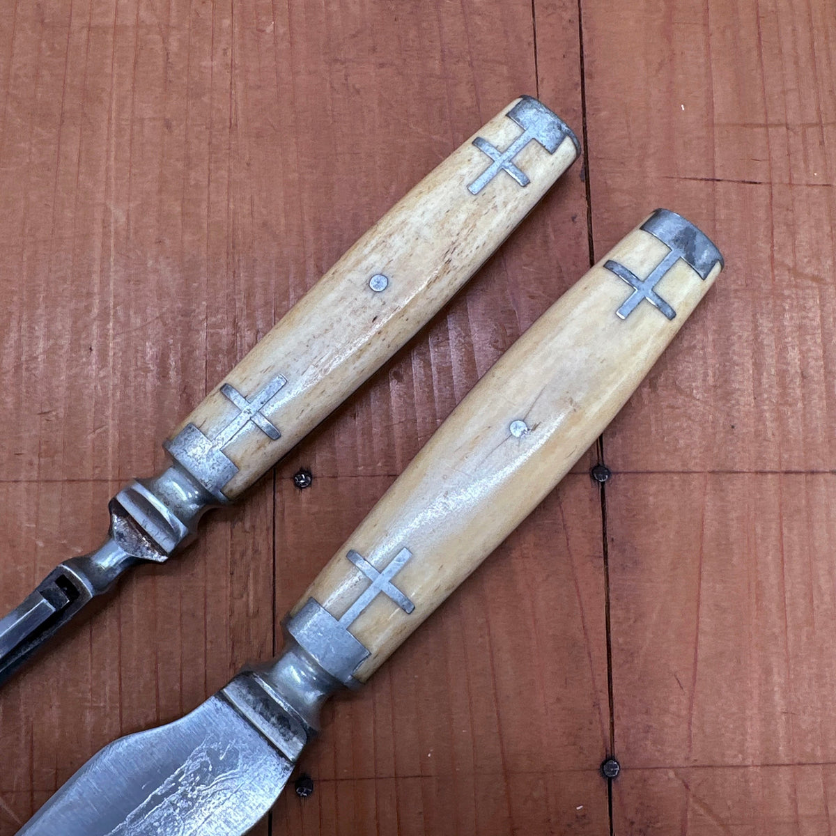 Meriden Cutlery Co Carving Set "The Centennial" 1876 Centennial