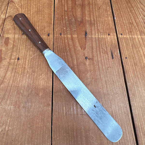 New Old Stock A Wright 8" Spatula Forged Carbon Steel Rosewood Sheffield