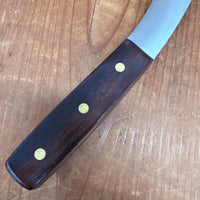 New Old Stock A Wright 7" Lg Skinning Knife Carbon Steel Rosewood Brass Rivets Sheffield