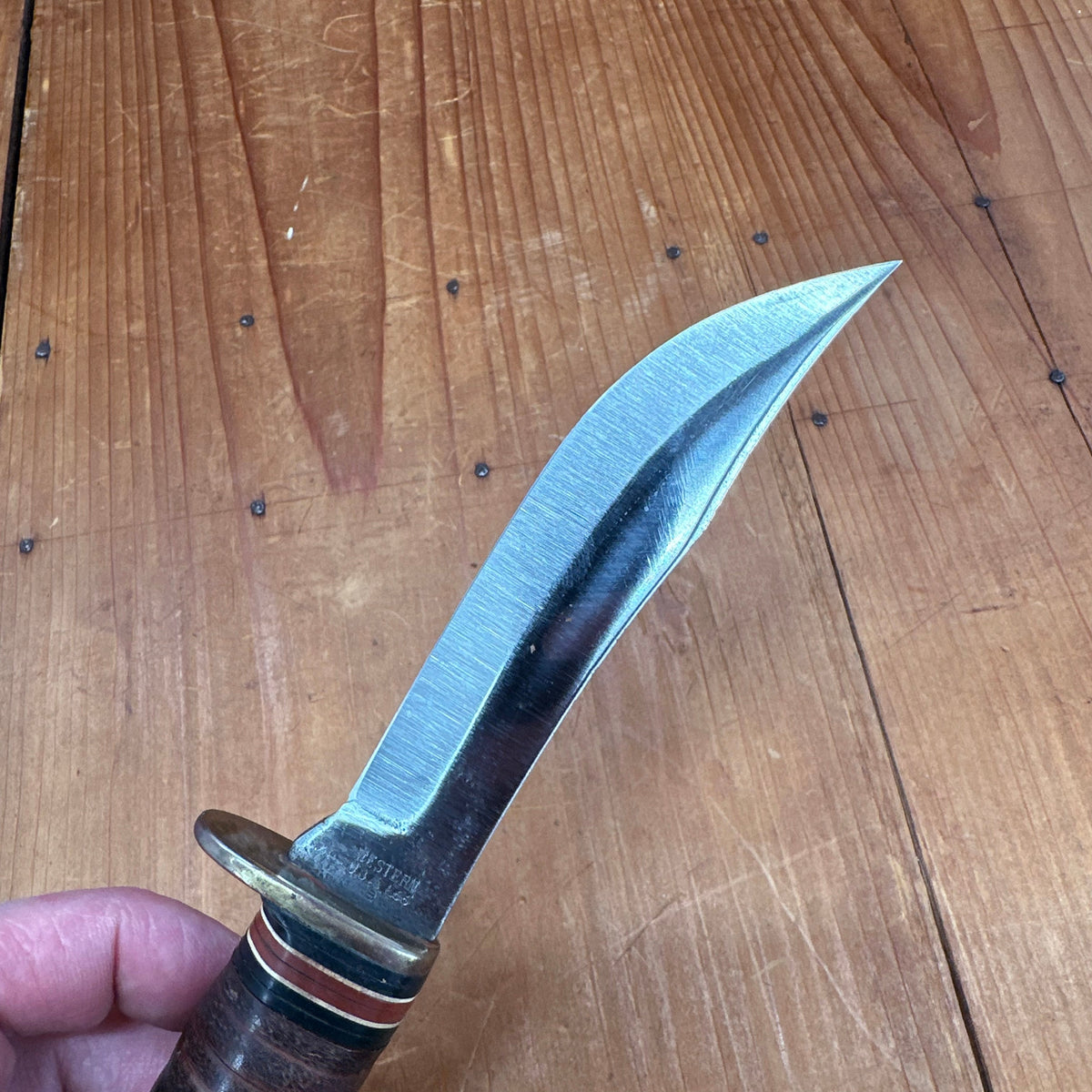 Western USA 4.5” Fixed Blade Knife Boulder Colo. L66 1978