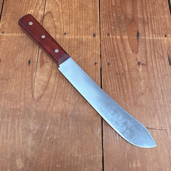 New Old Stock A Wright 8" Bullnose Carbon Steel Rosewood Sheffield