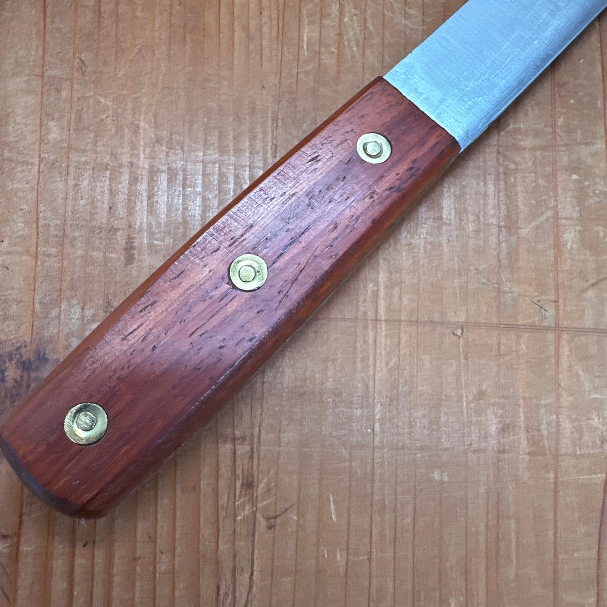 New Old Stock 6.5" Bullnose Carbon Brass Rosette Bubinga 1950-60