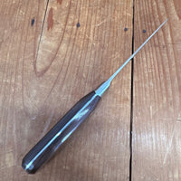 New Old Stock A Wright 5" Stiff Boning Knife Serrated Forged Stainless Steel Rosewood Sheffield