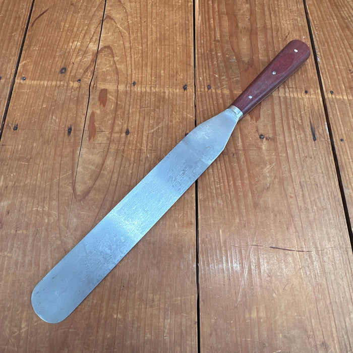 New Old Stock A Wright 10" Spatula Forged Carbon Steel Rosewood Sheffield