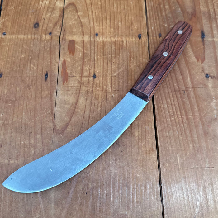 New Vintage A Wright 7" Large Skinning Knife Carbon Rosewood Steel Pins Sheffield, England