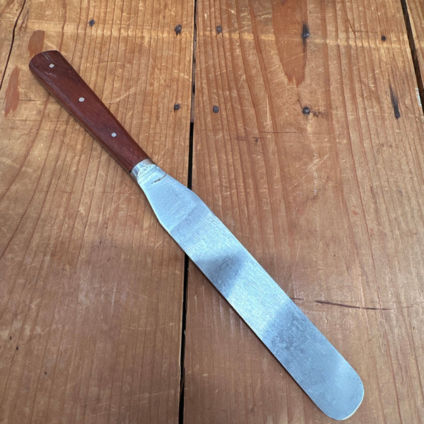 New Old Stock A Wright 6" Spatula Forged Carbon Steel Rosewood Sheffield