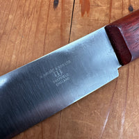 New Old Stock A Wright 8" Bullnose Carbon Steel Rosewood Sheffield