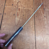 New Old Stock A Wright 7" Lg Skinning Knife Carbon Steel Rosewood Brass Rivets Sheffield