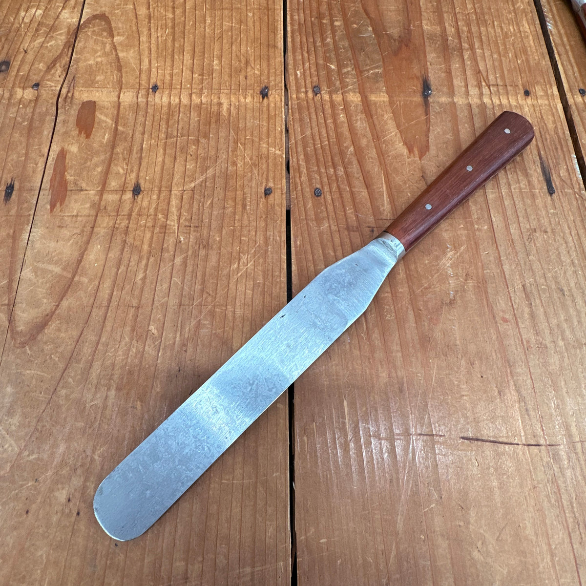 New Vintage A Wright 6" Spatula Forged Carbon Steel Rosewood Sheffield