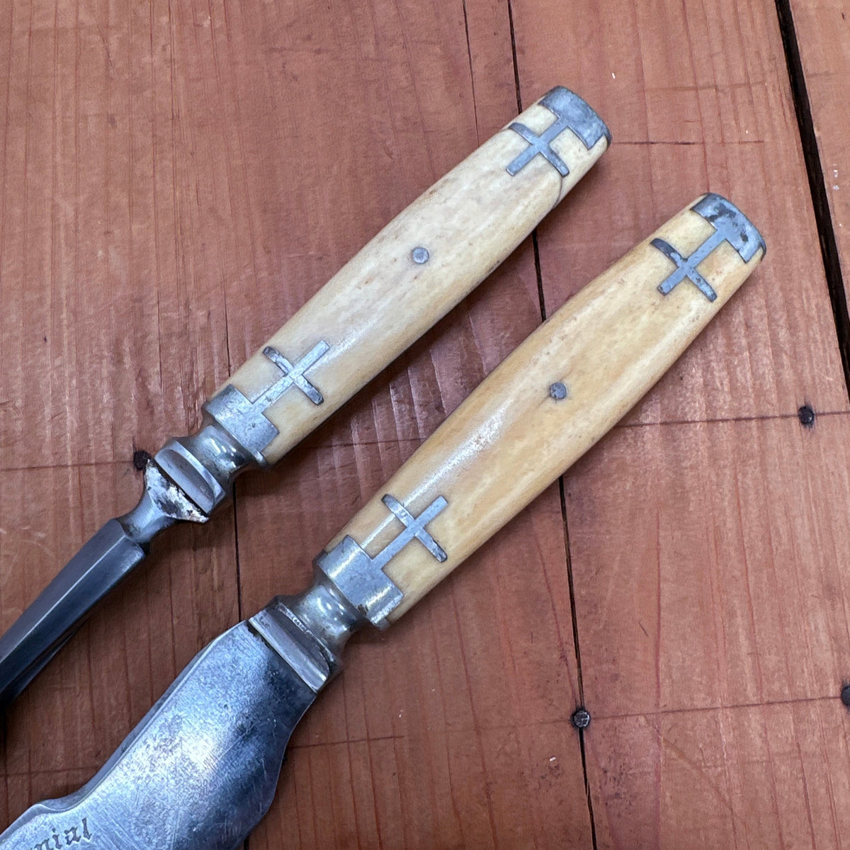 Meriden Cutlery Co Carving Set "The Centennial" 1876 Centennial