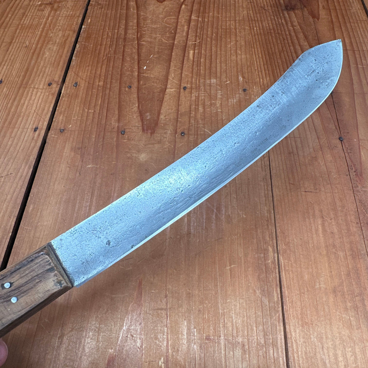 A J Jordan 9" Bullnose Butcher Hand Forged Double Shear Steel 1871-1926 *Rehandled*